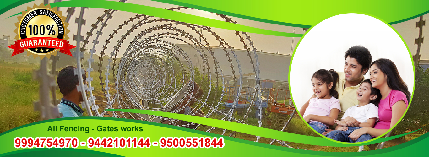 Concertina Wire Fencing in Chennai